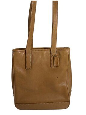 VTG Coach Leather Hampton Lunch Tote Tan Beige Style 7776 w/ Hang Tag